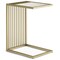 Simpli Home Dorval Contemporary 18"Metal Marble C Table In Gold Side End Table